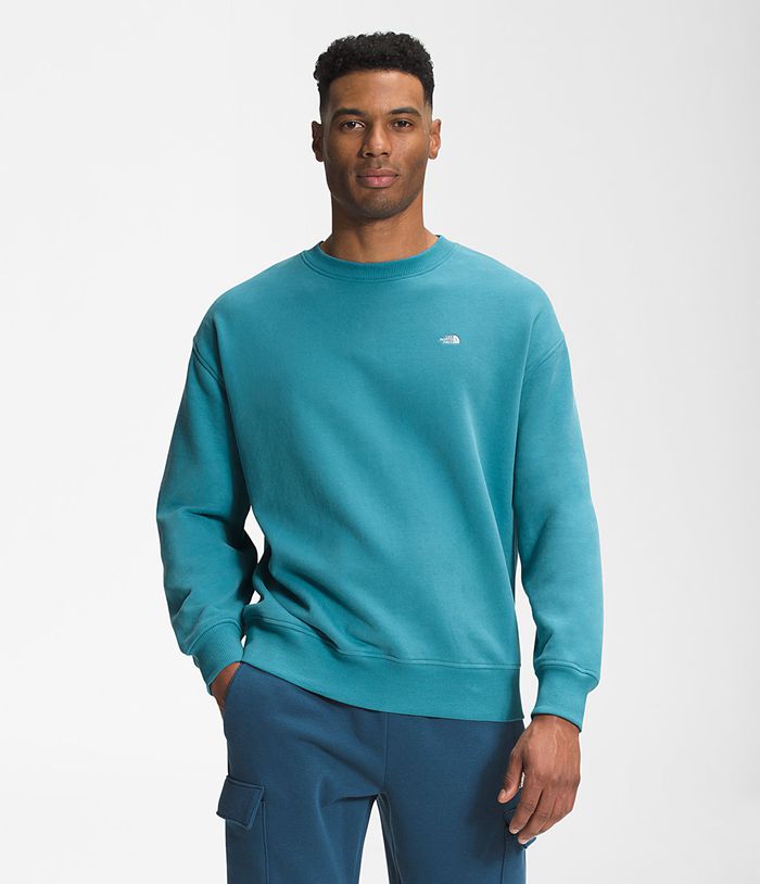 The North Face Mens Sweatshirt City Standard Crew 062LFJWPT - Blue